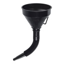 Embudo plástico 500 ml, cuello flexible con filtro, Truper EMB-50