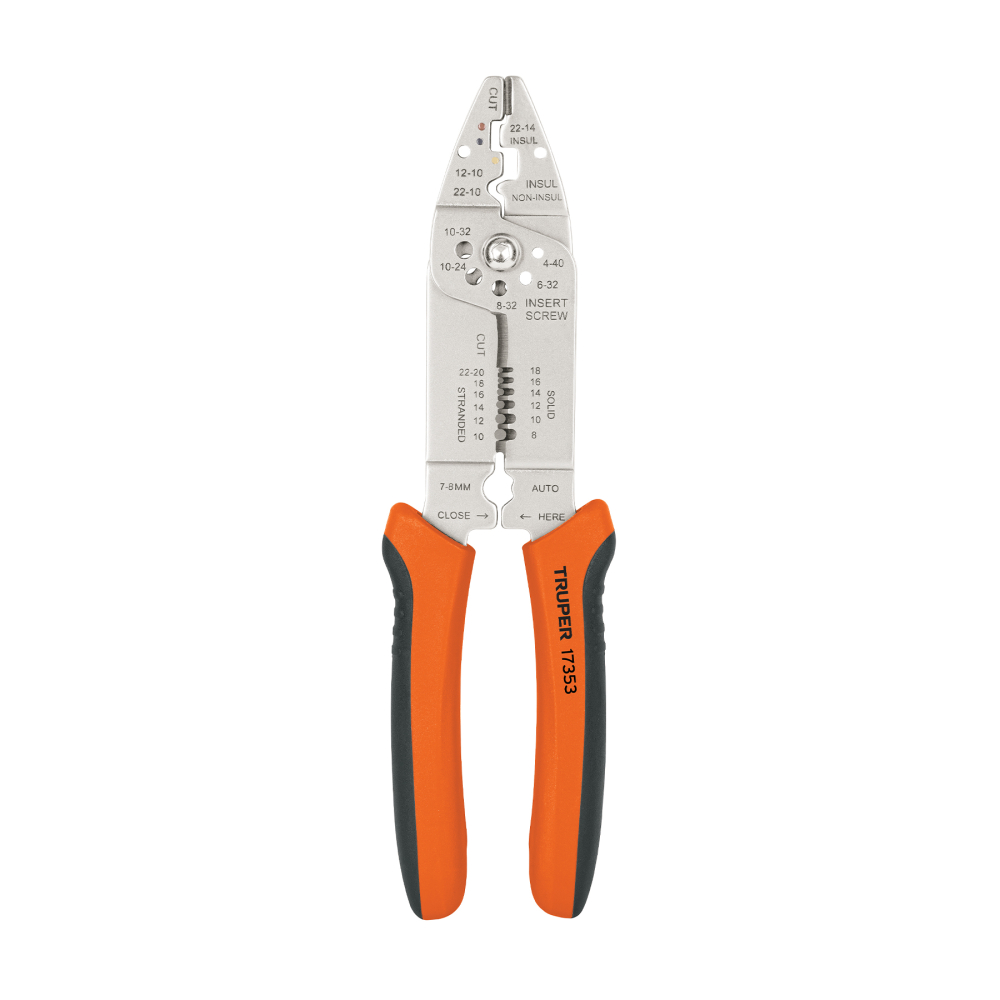 Pinza 9' pela cables, 26 a 10 AWG, TRUPER PE-CA-9