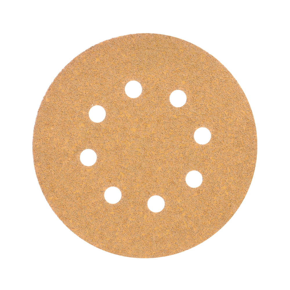 Paquete c/5 discos de lija 5' grano 40, 8 perforaciones DIRO-54