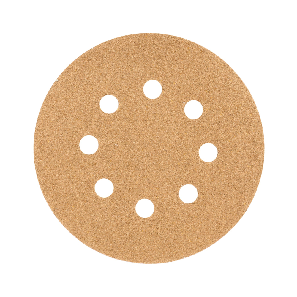 Paquete c/5 discos de lija 5' grano 60, 8 perforaciones DIRO-56