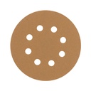 Paquete c/5 discos de lija 5' grano 120, 8 perforaciones DIRO-512