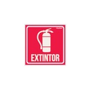 Letrero de señalización 'EXTINTOR', 19 x 19 cm, Truper LIN-08