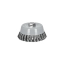 Carda copa 5' alambre trenzado grueso, Multi-rosca, Truper CT-612MRX