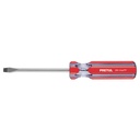Desarmador plano 1/4 x 4' mango de PVC, Pretul DR-1/4X4TP