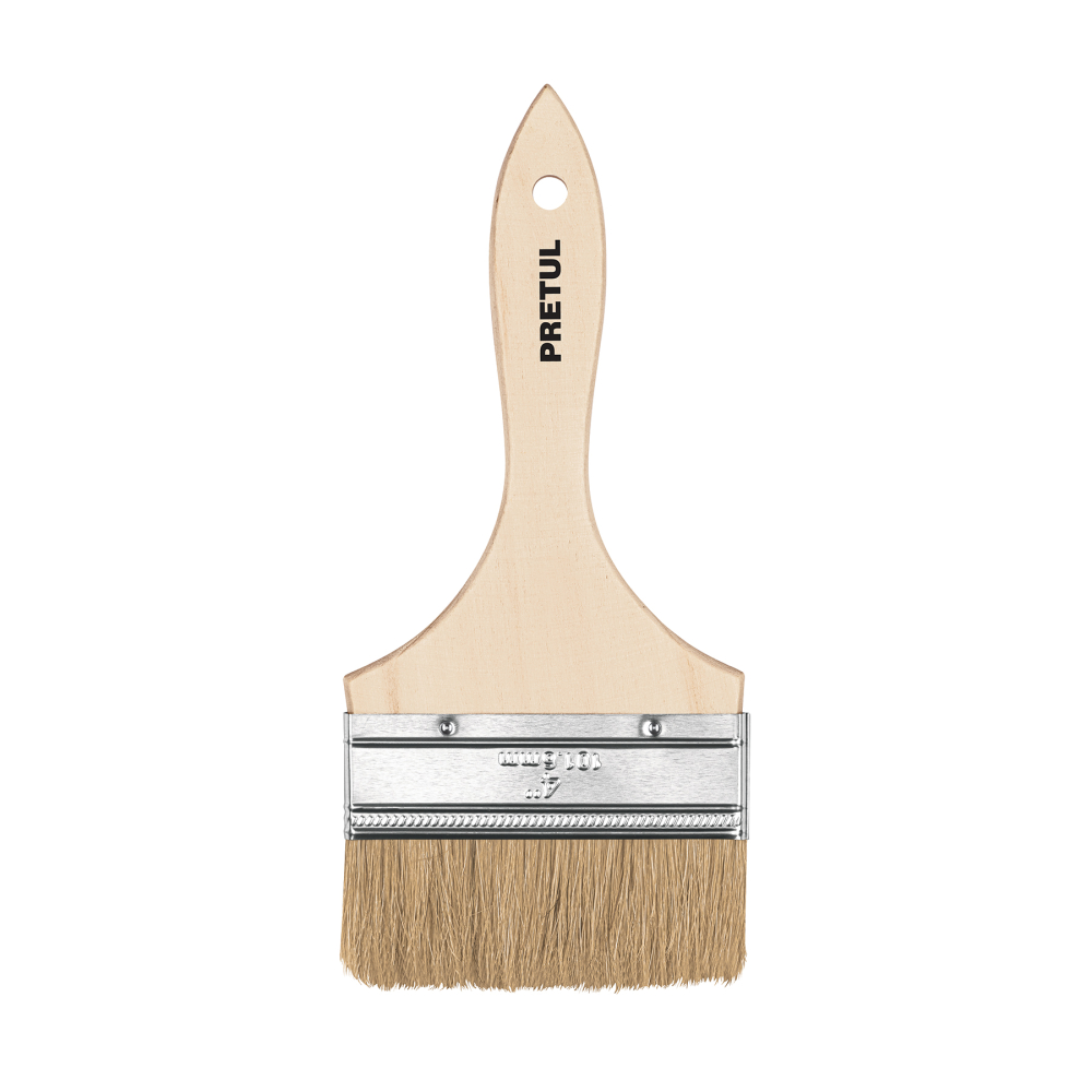 Brocha uso general de 4' con mango de madera, Pretul BRE-4