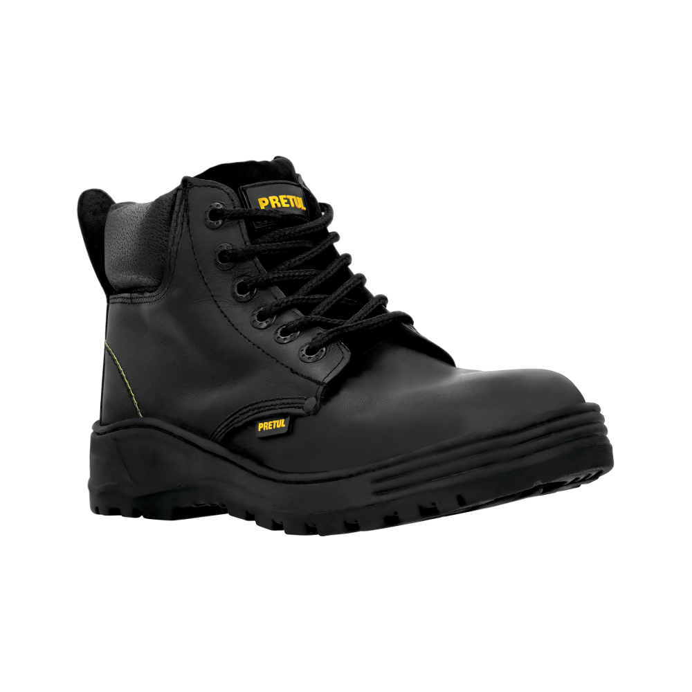 Bota de seguridad negra, #26, casquillo de poliamida, PRETUL ZC-026N