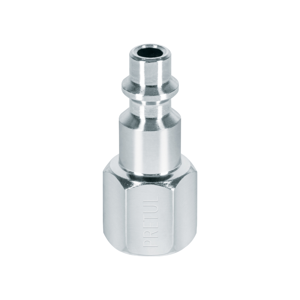 Conector rápido de acero, hembra, cuerda 1/4' NPT, PRETUL CORAL-HEM-1/4P