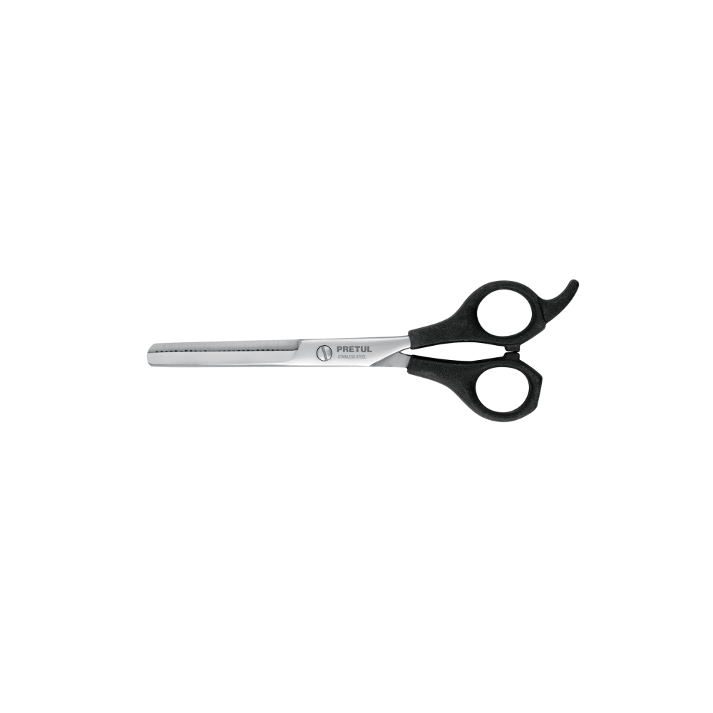 Tijera 6-1/2' acero inox, degrafilado, para estilista,PRETUL TP-8520-6-1/2