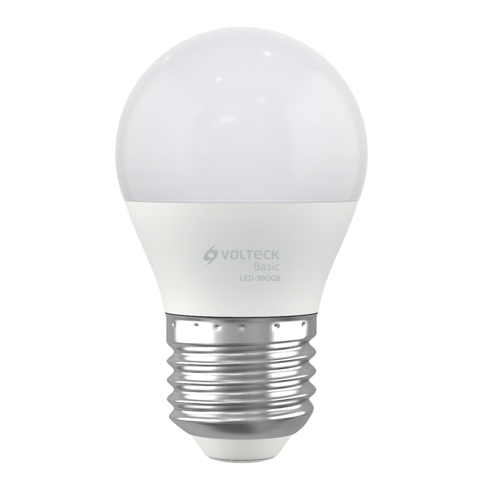 Lámpara LED G45 3 W (equiv. 25 W), luz cálida, caja, Basic LED-30GCB