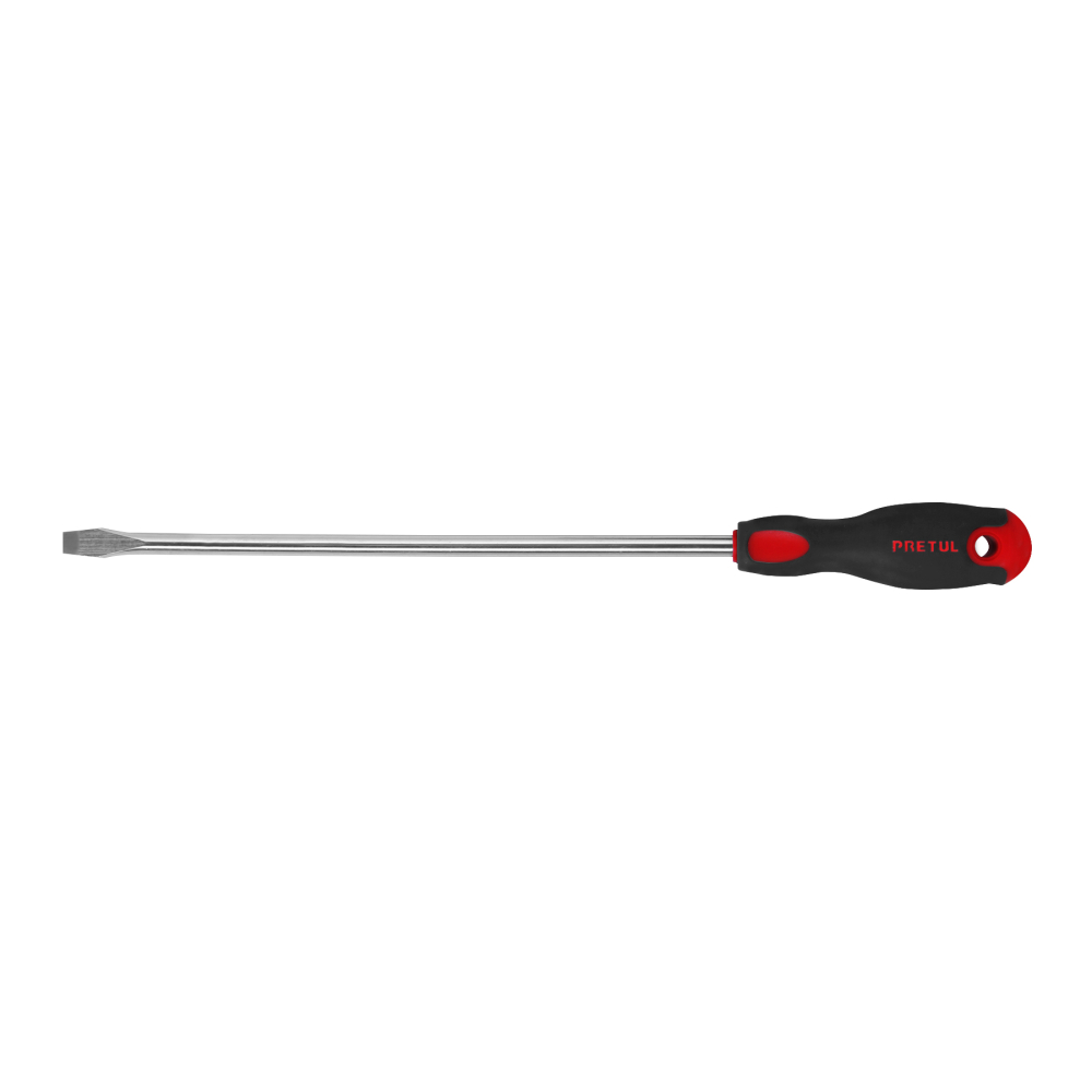 Desarmador plano 3/8' x 12' mango Comfort Grip, Pretul DR-3/8X12BP