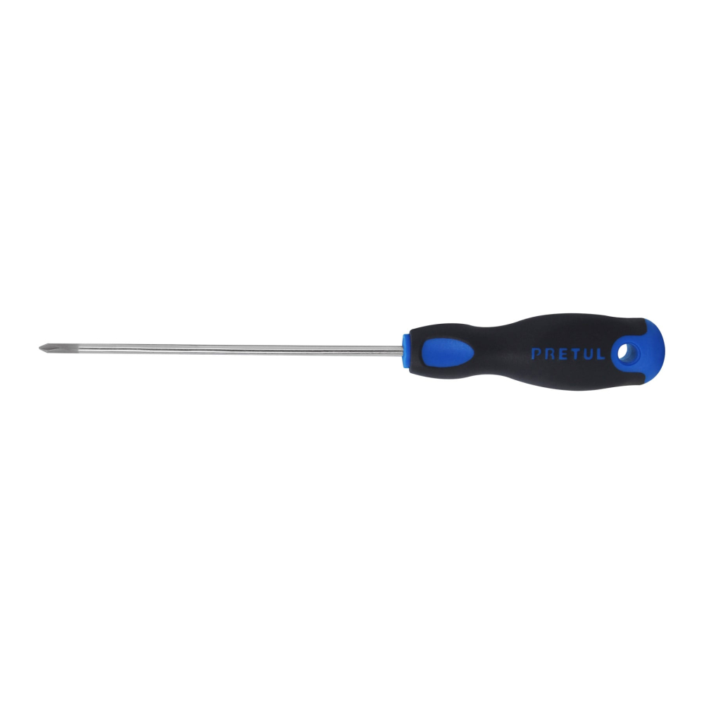 Desarmador de cruz 1/8' x 6' mango Comfort Grip, Pretul DP-1/8X6BP