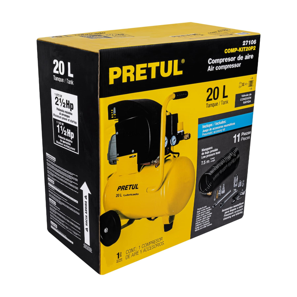 Caja de empaque de repuesto para COMP-KIT20P2, Pretul CJ-COMP-KIT20P2