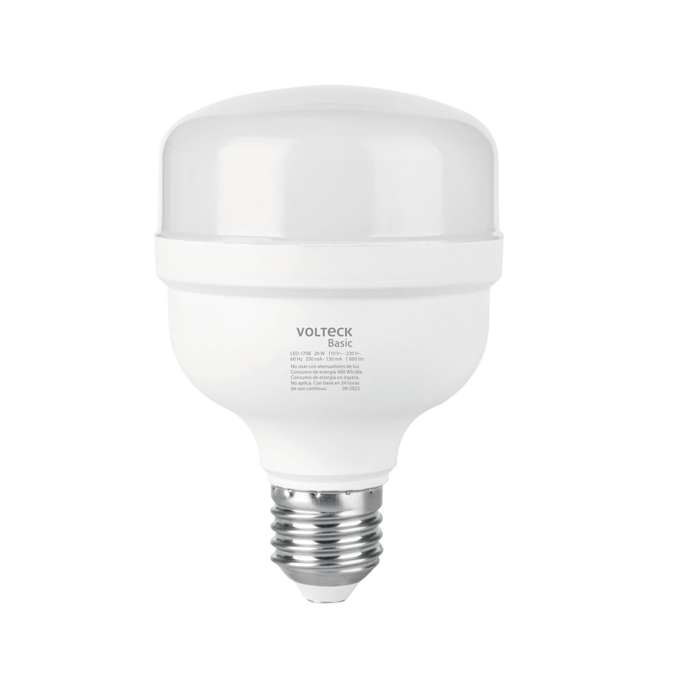 Lámpara LED alta potencia 20W (equiv. 170W) luz de día Basic LED-170B
