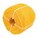 Metro de cuerda amarilla de polipropileno 4 mm, rollo 119m CUE-041M