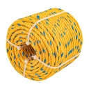 Metro de cuerda amarilla de polipropileno 6 mm, rollo 46m CUE-061M