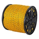 Metro de cuerda amarilla de polipropileno 6mm, carrete 920m CUE-06M