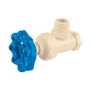 Llave angular de CPVC de 1/2' maneral volante, FOSET CPVC-ANG02