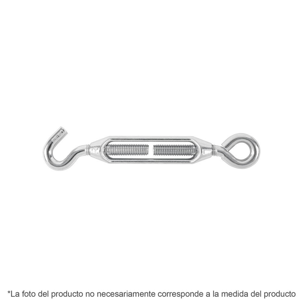 Tensor zinc 1/4' gancho-argolla, FIERO TEN-1/4A