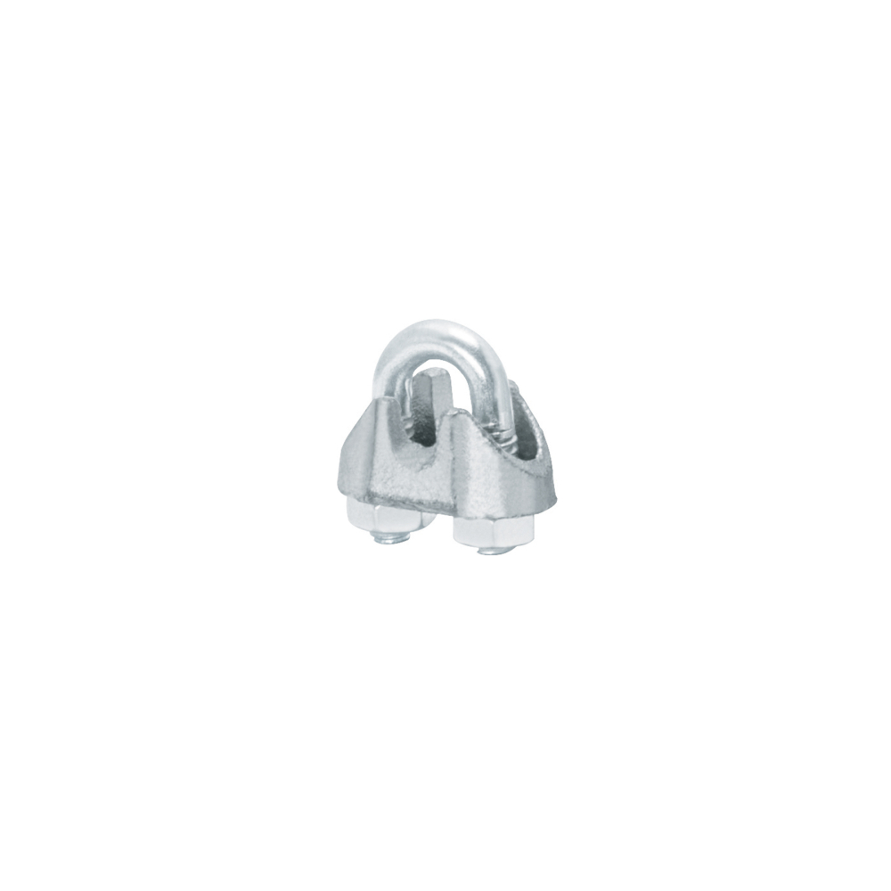 Blíster c/2 nudos (perros) de hierro p/cable de 1/8', FIERO NUDO-1/8