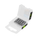 Estuche con 5 puntas de cruz PH1 largo 1', Truper Expert PUDE-1101