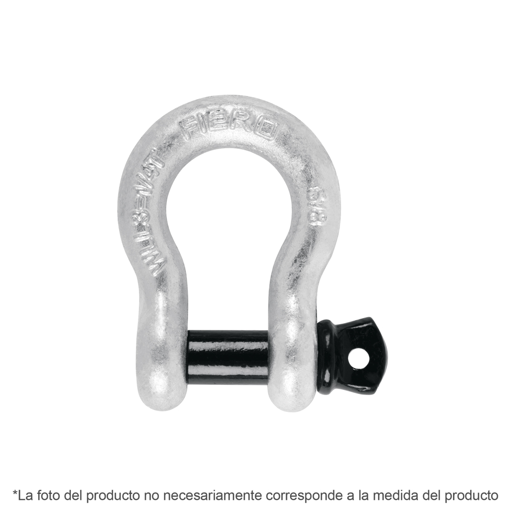 Grillete de acero forjado 7/8', FIERO GRI-7/8