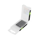 Estuche con 5 puntas de cruz PH3 largo 2', Truper Expert PUDE-1203