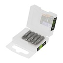 Estuche con 5 puntas pozidriv PZ3 largo 1', Truper Expert PUDE-2103