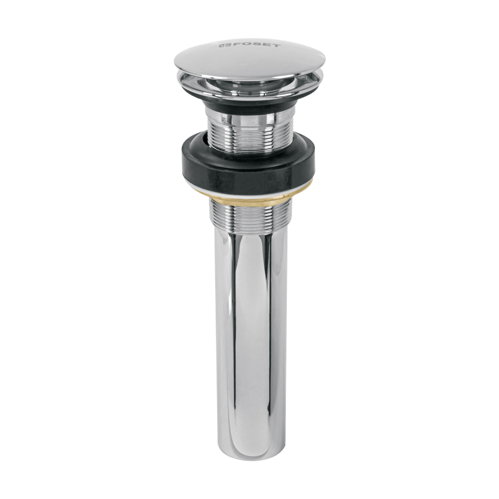 Contra p/lavabo, 1-1/4', sin rebosadero, hongo, latón, cromo CE-226S