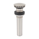 Contra p/lavabo, 1-1/4', sin rebosadero, hongo, latón, satín CE-226SN