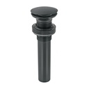 Contra p/lavabo, 1-1/4', sin rebosadero, hongo, latón, negro CE-226SM