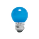 Lámpara LED tipo bulbo G45 1 W color azul, caja, Volteck LED-1AZ