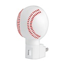 Luz de noche con lámpara E12, pelota de béisbol, Volteck LUZ-15