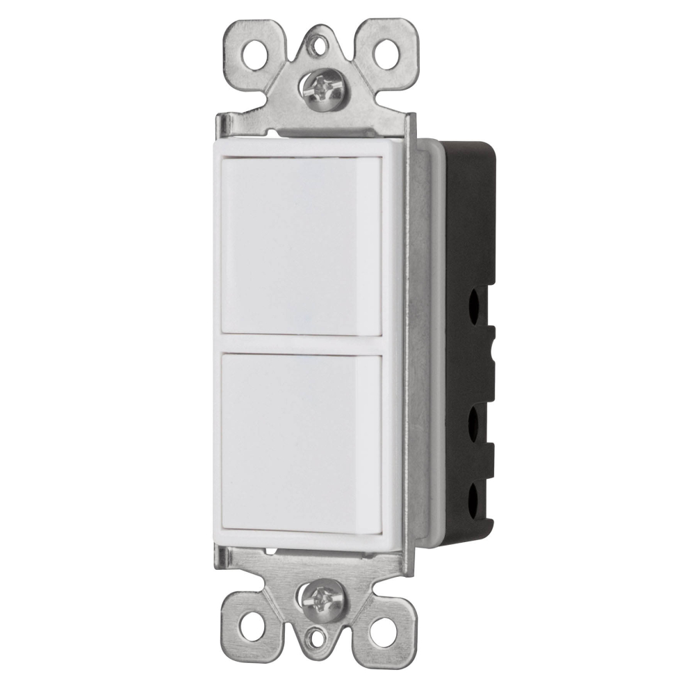 Interruptor dúplex, 1 sencillo y 1 de 3 vías, línea Classic APDO-CLP