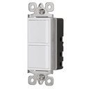 Interruptor dúplex, 1 sencillo y 1 de 3 vías, línea Classic APDO-CLP