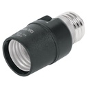 Portalámpara de PVC, con sensor de luz, Volteck POBA-19