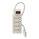 Multicontacto 14 AWG uso rudo con 8 entradas, Volteck MUL-8