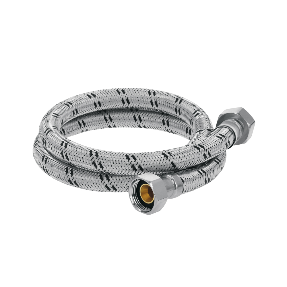 Manguera para boiler, acero inox, 3/4'x3/4', 100 cm, Foset FBO-34100X