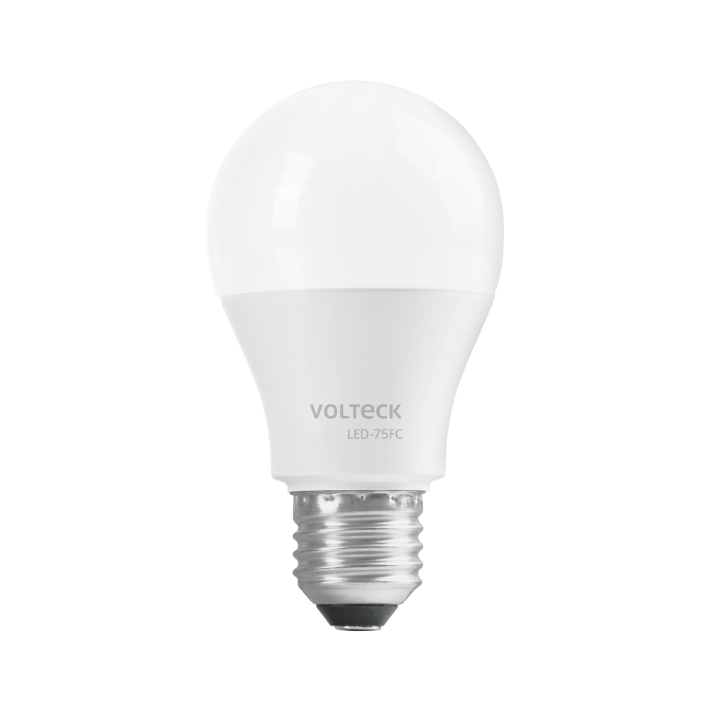 Lámpara LED A19 12 W (equiv. 75 W), luz de día, caja Volteck LED-75FC