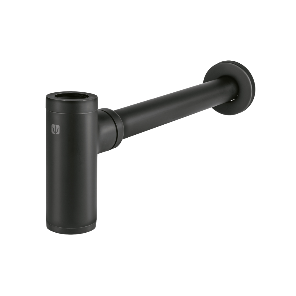 Céspol de bote minimalista 1 1/4', negro, para lavabo, Foset CE-212M