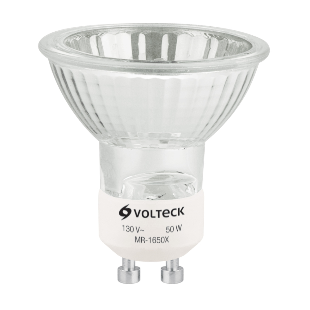 Lámpara de halógeno 50 W tipo MR 16 base GU10, Volteck MR-1650X