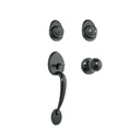 Jaladera y perilla, Lugo llave-llave, negro, HERMEX CEP-62PJ