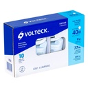 Pack de 4 lámparas espiral mini T2 9 W luz de día, en caja F-9EMX4