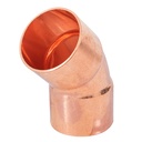Codo 45° de cobre 1-1/4', FOSET CC-864