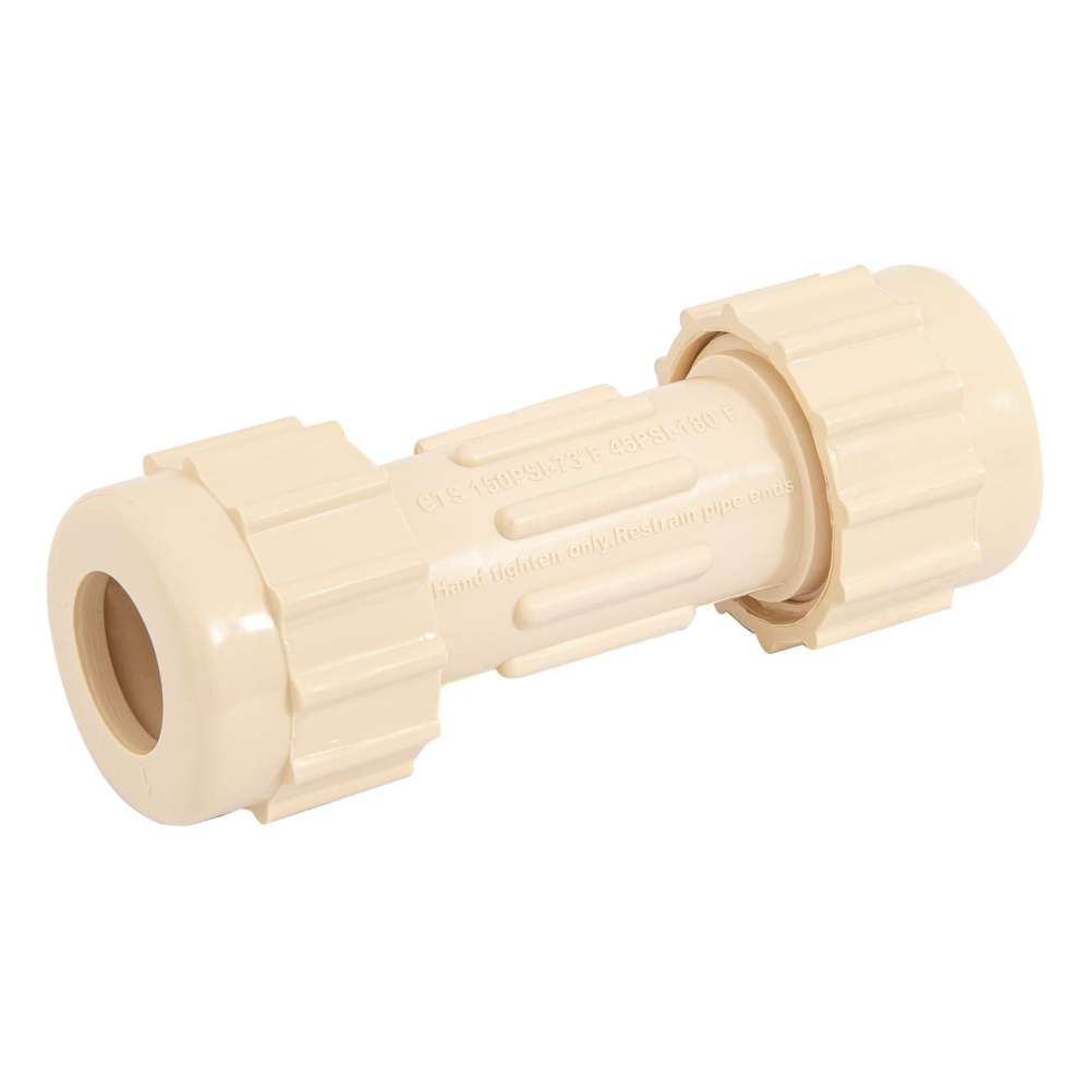 Cople de compresión CPVC de 1/2', FOSET CPVC-271