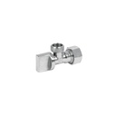 Llave angular 1/2' para CPVC, 1/4 vuelta, barrilito, FOSET ANG-CPVC