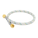 Manguera para gas, aluminio, 3/8' flare, 60 cm, FOSET FGA-06