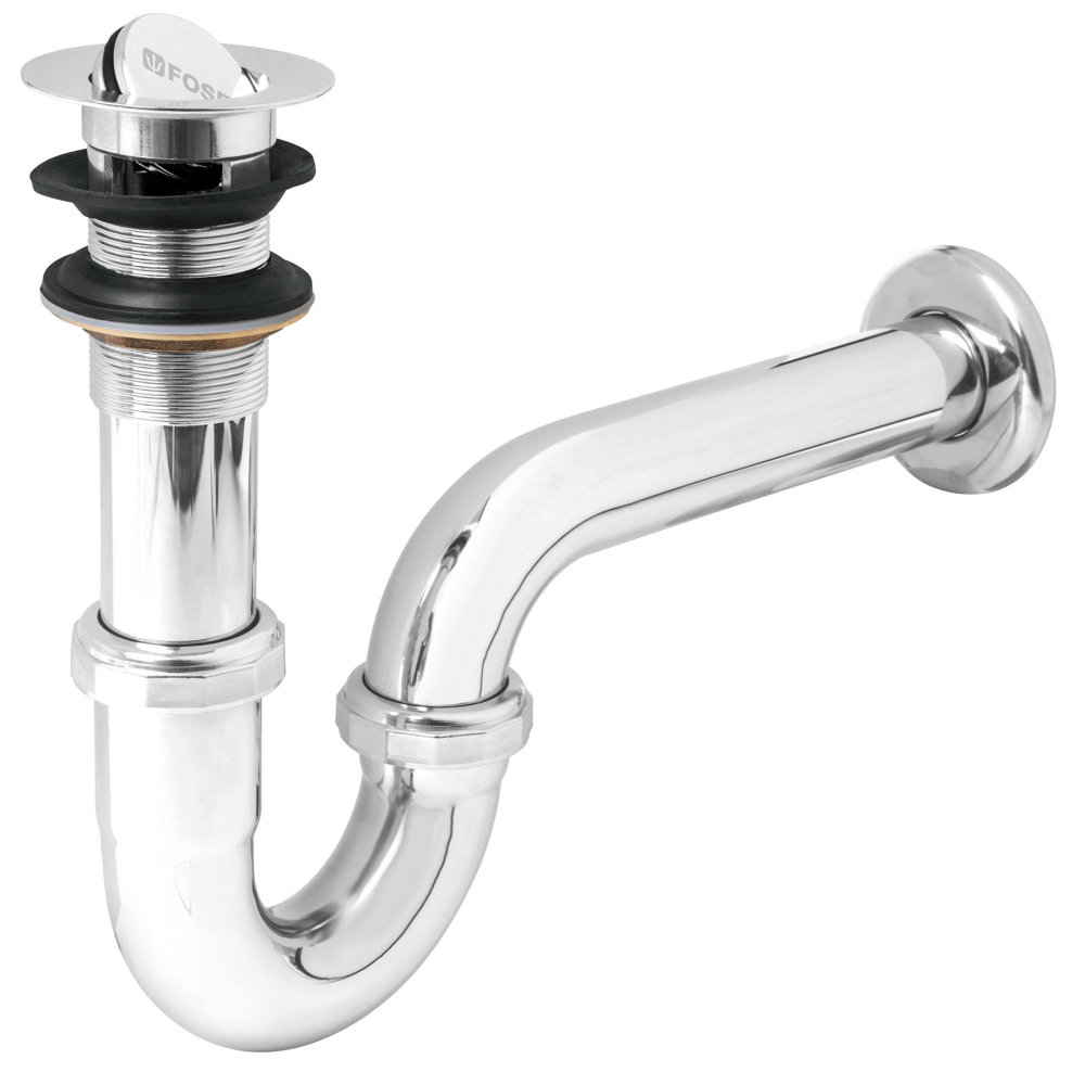 Céspol 1-1/4', contra tipo moneda, latón cromo, para lavabo CE-208