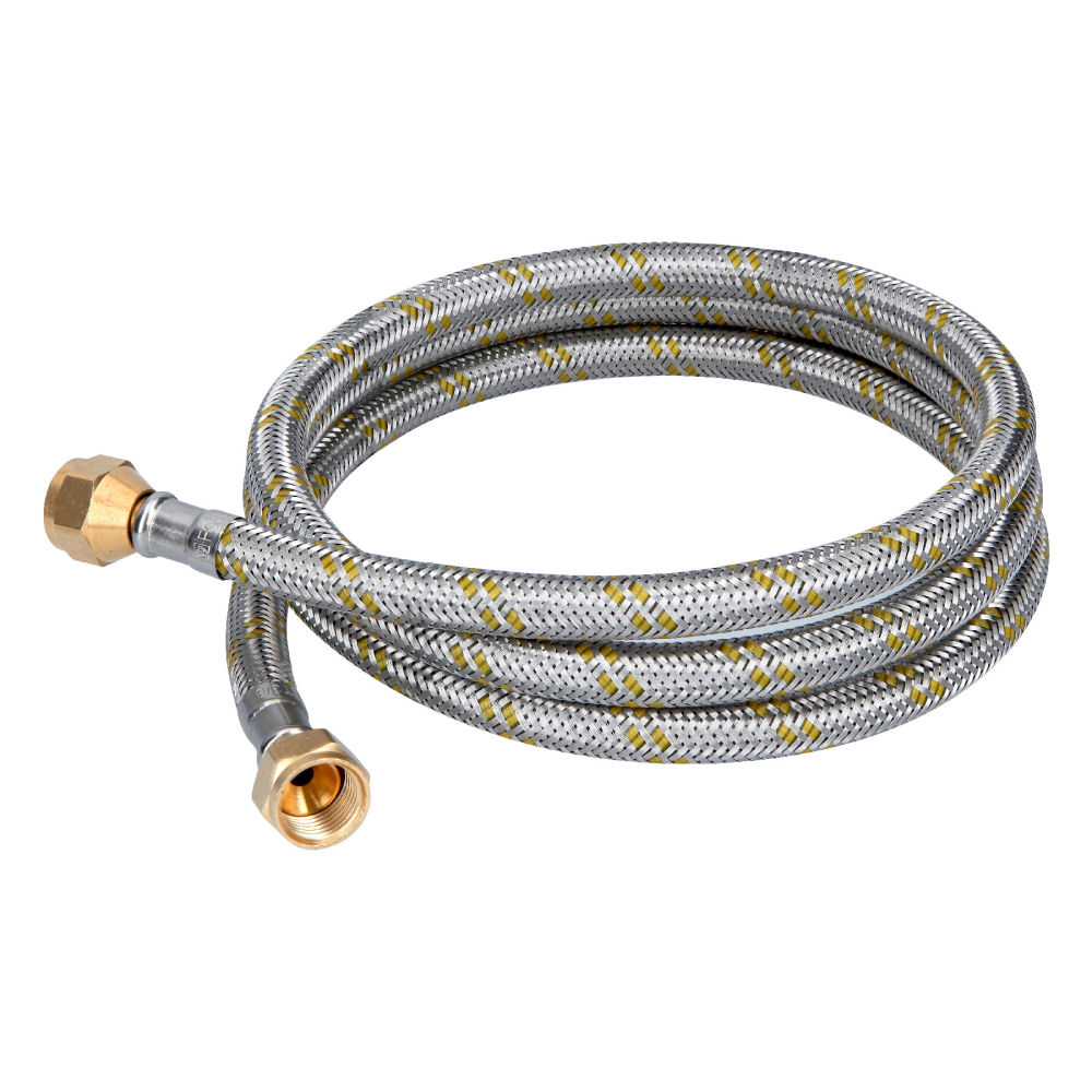 Manguera para gas, acero inox, 3/8' flare, 150 cm, FOSET FGA-15X