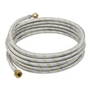 Manguera para gas, acero inox, 3/8' flare, 400 cm, FOSET FGA-40X