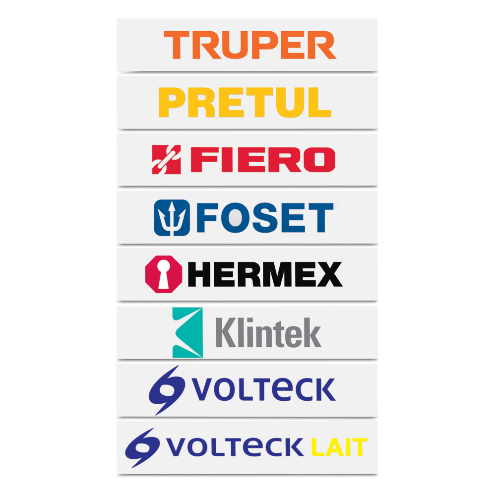 Logotipos de vinil autoadherible de 40 cm, Truper LOGOS-40-2